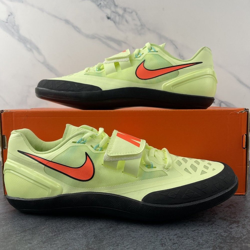 Nike Track and Field Shoes Size 9‎ Mens Zoom Rotational Volt Orange Womens 10.5